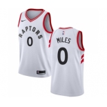 Men's Nike Toronto Raptors #0 C.J. Miles Swingman White NBA Jersey - Association Edition