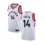 Men's Nike Toronto Raptors #14 Danny Green Authentic White NBA Jersey - Association Edition