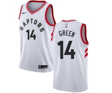 Men's Nike Toronto Raptors #14 Danny Green Authentic White NBA Jersey - Association Edition