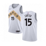 Men's Nike Toronto Raptors #15 Vince Carter Swingman White NBA Jersey - City Edition