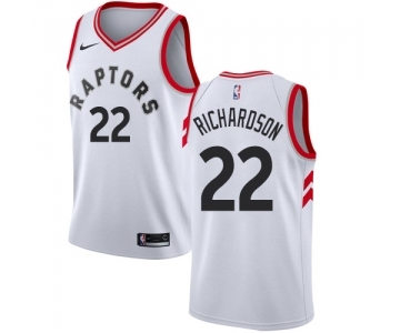 Men's Nike Toronto Raptors #22 Malachi Richardson Authentic White NBA Jersey - Association Edition