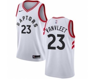 Men's Nike Toronto Raptors #23 Fred VanVleet Authentic White NBA Jersey - Association Edition