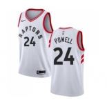 Men's Nike Toronto Raptors #24 Norman Powell Swingman White NBA Jersey - Association Edition