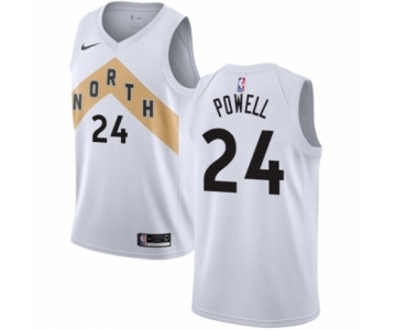 Men's Nike Toronto Raptors #24 Norman Powell Swingman White NBA Jersey - City Edition