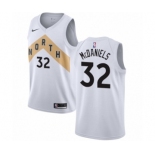 Men's Nike Toronto Raptors #32 KJ McDaniels Swingman White NBA Jersey - City Edition