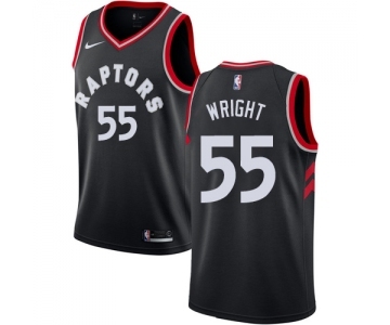 Men's Nike Toronto Raptors #55 Delon Wright Swingman Black Alternate NBA Jersey Statement Edition