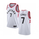 Men's Nike Toronto Raptors #7 Kyle Lowry Swingman White NBA Jersey - Association Edition