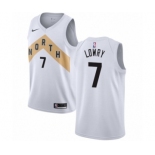 Men's Nike Toronto Raptors #7 Kyle Lowry Swingman White NBA Jersey - City Edition