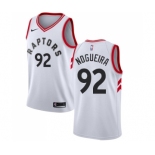 Men's Nike Toronto Raptors #92 Lucas Nogueira Swingman White NBA Jersey - Association Edition