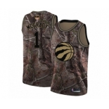 Men's Toronto Raptors #1 Tracy Mcgrady Swingman Camo Realtree Collection 2019 Basketball Finals Bound Jersey