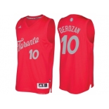 Men's Toronto Raptors #10 DeMar DeRozan Red 2016 Christmas Day NBA Swingman Jersey