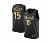 Men's Toronto Raptors #15 Vince Carter Swingman Black Basketball Jersey 2019-20 City Edition