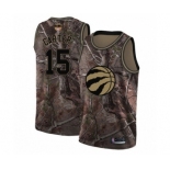 Men's Toronto Raptors #15 Vince Carter Swingman Camo Realtree Collection 2019 Basketball Finals Bound Jersey