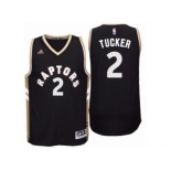 Men's Toronto Raptors #2 P. J. Tucker adidas Black Player Swingman OVO Jersey