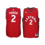 Men's Toronto Raptors #2 P. J. Tucker adidas Red Player Swingman Road Jersey