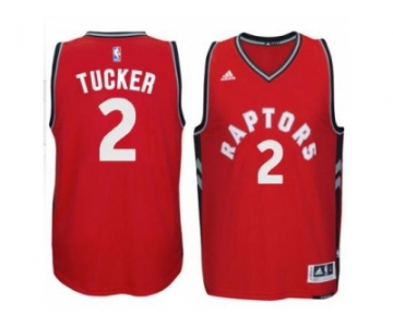 Men's Toronto Raptors #2 P. J. Tucker adidas Red Player Swingman Road Jersey