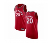 Men's Toronto Raptors #20 Dewan Hernandez Authentic Red Basketball Jersey - Icon Edition