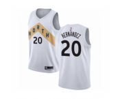 Men's Toronto Raptors #20 Dewan Hernandez Authentic White Basketball Jersey - City Edition