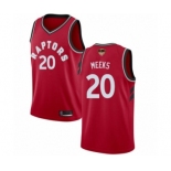 Men's Toronto Raptors #20 Jodie Meeks Swingman Red 2019 Basketball Finals Bound Jersey - Icon Edition