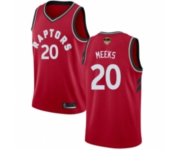 Men's Toronto Raptors #20 Jodie Meeks Swingman Red 2019 Basketball Finals Bound Jersey - Icon Edition