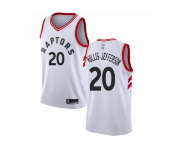 Men's Toronto Raptors #20 Rondae Hollis-Jefferson Authentic White Basketball Jersey - Association Edition