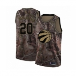 Men's Toronto Raptors #20 Rondae Hollis-Jefferson Swingman Camo Realtree Collection Basketball Jersey