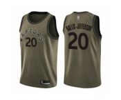 Men's Toronto Raptors #20 Rondae Hollis-Jefferson Swingman Green Salute to Service Basketball Jersey