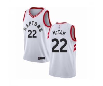 Men's Toronto Raptors #22 Patrick McCaw Authentic White Basketball Jersey - Association Edition