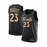 Men's Toronto Raptors #23 Fred VanVleet Swingman Black Basketball Jersey 2019-20 City Edition