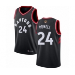 Men's Toronto Raptors #24 Norman Powell Authentic Black 2019 Basketball Finals Bound Jersey Statement Edition