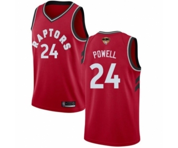 Men's Toronto Raptors #24 Norman Powell Swingman Red 2019 Basketball Finals Bound Jersey - Icon Edition