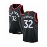 Men's Toronto Raptors #32 KJ McDaniels Authentic Black 2019 Basketball Finals Bound Jersey Statement Edition