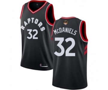 Men's Toronto Raptors #32 KJ McDaniels Swingman Black 2019 Basketball Finals Bound Jersey Statement Edition