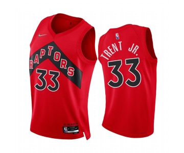 Mens Toronto Raptors #33 Gary Trent Jr. Red Icon Edition Jersey