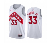 Mens Toronto Raptors #33 Gary Trent Jr. White Association Edition Jersey