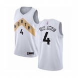 Men's Toronto Raptors #4 Rondae Hollis-Jefferson Authentic White Basketball Jersey - City Edition