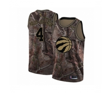 Men's Toronto Raptors #4 Rondae Hollis-Jefferson Swingman Camo Realtree Collection Basketball Jersey