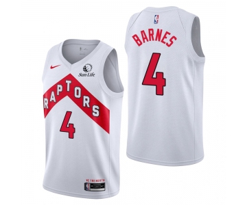 Men's Toronto Raptors #4 Scottie Barnes Association Edition White Jersey