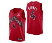 Men's Toronto Raptors #4 Scottie Barnes Icon Edition Red Jersey