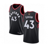 Men's Toronto Raptors #43 Pascal Siakam Authentic Black 2019 Basketball Finals Bound Jersey Statement Edition