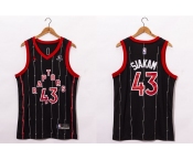 Men's Toronto Raptors #43 Pascal Siakam Black 2021 Brand Jordan City Edition Swingman Jersey With The Sponsor Logo