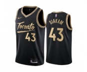 Men's Toronto Raptors #43 Pascal Siakam Black City Edition New Uniform 2020-21 Stitched Basketball Jersey