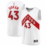 Men's Toronto Raptors #43 Pascal Siakam Fanatics Branded White 2020-21 Fast Break Replica Player Jersey