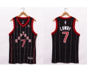 Men's Toronto Raptors #7 Kyle Lowry Black 2021 Brand Jordan City Edition Swingman Jersey With The Sponsor Logo