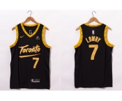 Men's Toronto Raptors #7 Kyle Lowry Black 2021 Nike City Edition Swingman Jersey With The Sponsor Logo