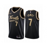 Men's Toronto Raptors #7 Kyle Lowry Black City Edition New Uniform 2020-21 Stitched Basketball Jersey