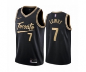 Men's Toronto Raptors #7 Kyle Lowry Black City Edition New Uniform 2020-21 Stitched Basketball Jersey