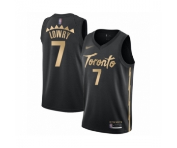 Men's Toronto Raptors #7 Kyle Lowry Swingman Black Basketball Jersey 2019-20 City Edition