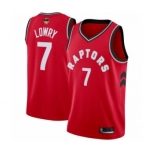 Men's Toronto Raptors #7 Kyle Lowry Swingman Red 2019 Basketball Finals Bound Jersey - Icon Edition