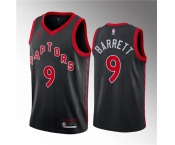 Men's Toronto Raptors #9 RJ Barrett Black Statement Edition Stitched Basketball Jersey